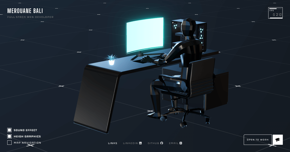 Homepage screenshot of merodev.net